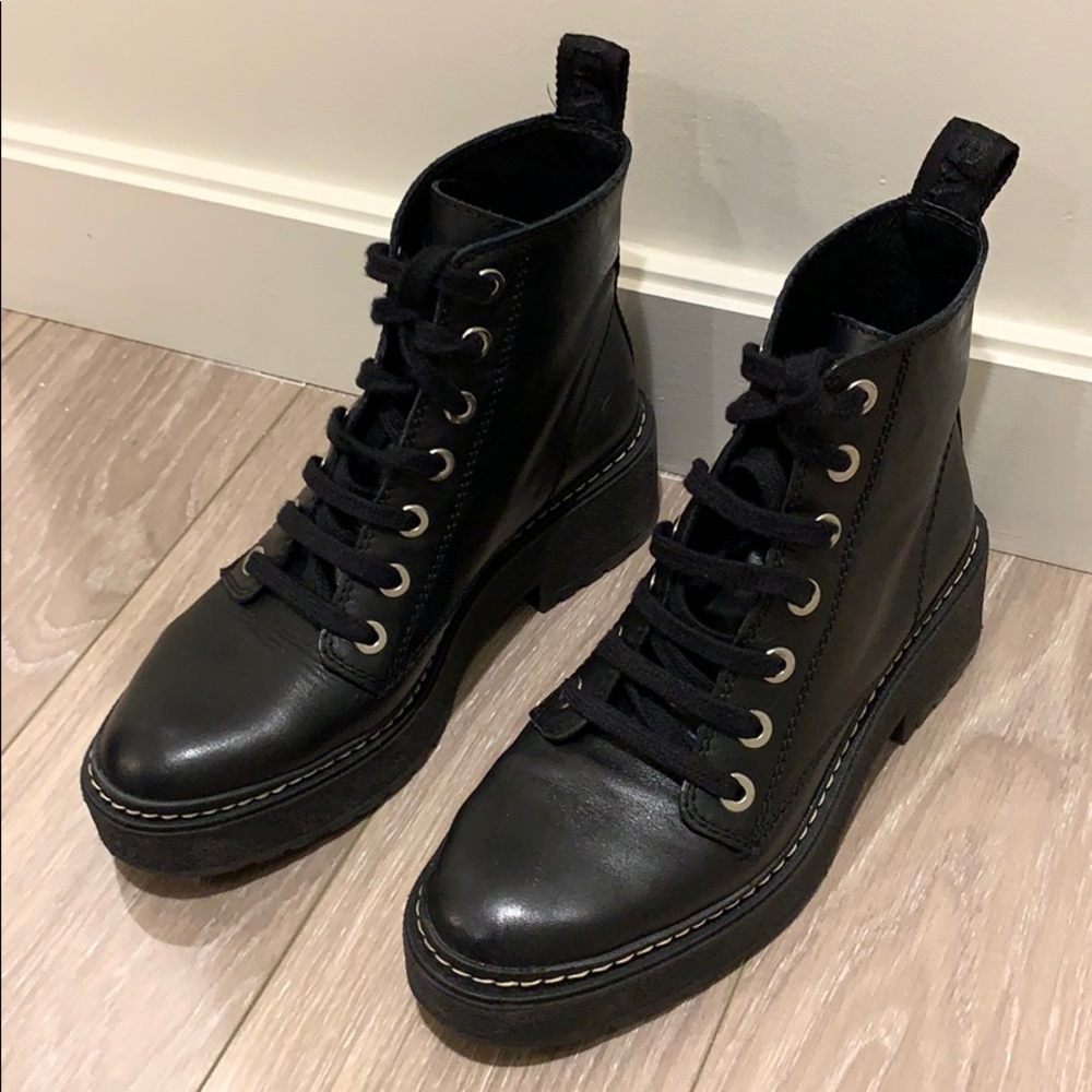 Black Leather Boots